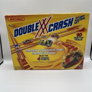 Vintage Double XX Crash Set INCOMPLETE MATCHBOX 1990 BOX WITH PARTS